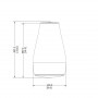Подвесной громкоговоритель Biamp Desono P6 White чертеж размеры – Фото 2