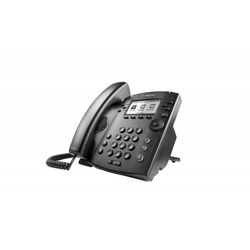Polycom VVX 310 -  Бизнес медиа телефон с монохромным дисплеем