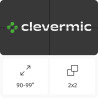 Видеостена 2x2 CleverMic W46-3.5-500 92" – Фото 1