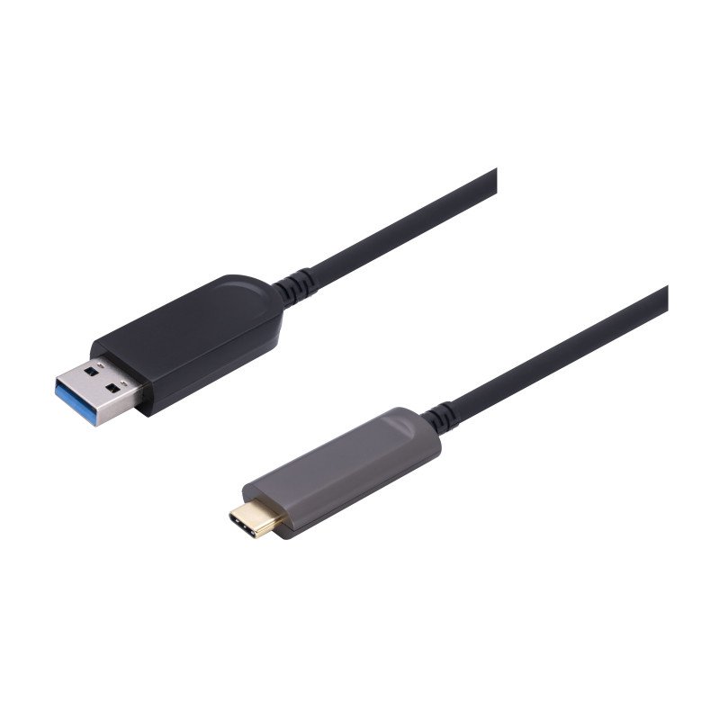 Оптический кабель USB 3.1 CleverMic Hybrid Cable AM - USB-C (15м)