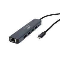 USB Type-C разветвитель 6 в 1 Acasis DS-7HN6M1 (1×HDMI, 3×USB-A, 1×RJ45, USB-C)