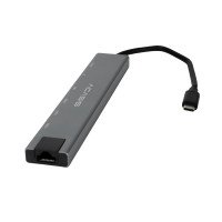 USB Type-C разветвитель 7 в 1 Acasis DS-9904 (1×HDMI, 1×DP, 3×USB-A, 1×RJ45, 1×USB-C)