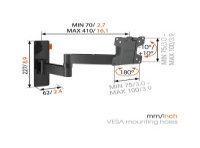 Крепления для дисплея Vogel's Professional WALL 2045B (настенное 17-26 '') 